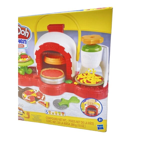 Play-Doh Stamp N' Top Pizza Oven Toy Kitchen Play Doh Set Fun - Picture 4 of 8
